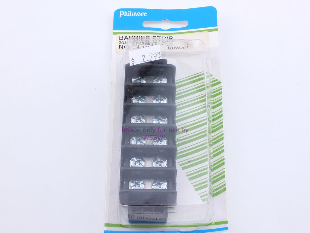 Philmore 13-1606 Barrier Strip 30A 10-22AWG 6 Pole (bin94) - Dave's Hobby Shop by W5SWL