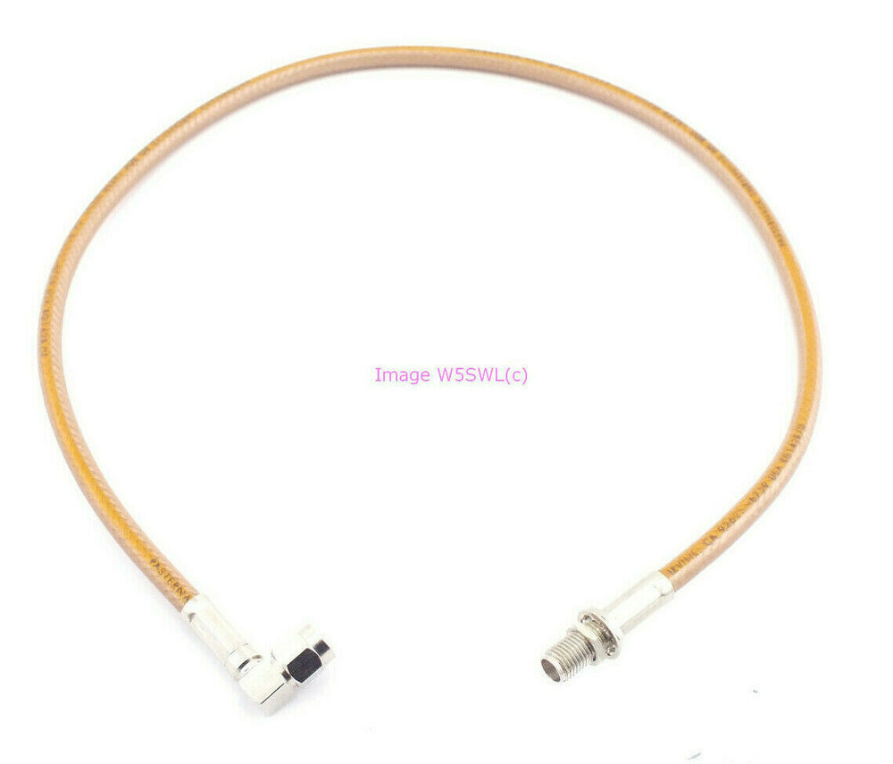 Pasternack RG142 18" SMA Right Angle Male to SMA Female Coax Jumper Patch Cable - Dave's Hobby Shop by W5SWL