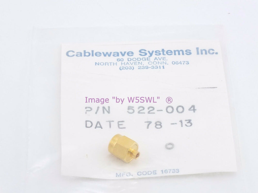Cablewave Systems 522-004 SMA Male - Dave's Hobby Shop by W5SWL