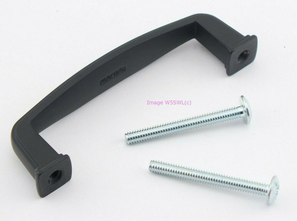 Cabinet Equipment Gear Handles 3-1/2" Flat Black Square Foot Arched - Dave's Hobby Shop by W5SWL