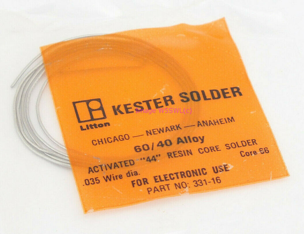 Kester 60/40 .035 Diameter Core 66 Activated 44 Solder Package 2-1/2ft - Dave's Hobby Shop by W5SWL