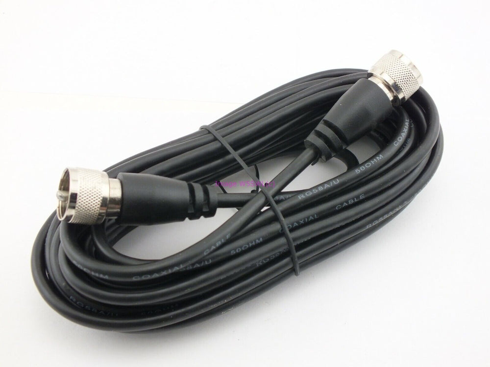 New 18ft RG58AU 50 Ohm Coax Cable Jumper with PL-259 Connectors - Dave's Hobby Shop by W5SWL