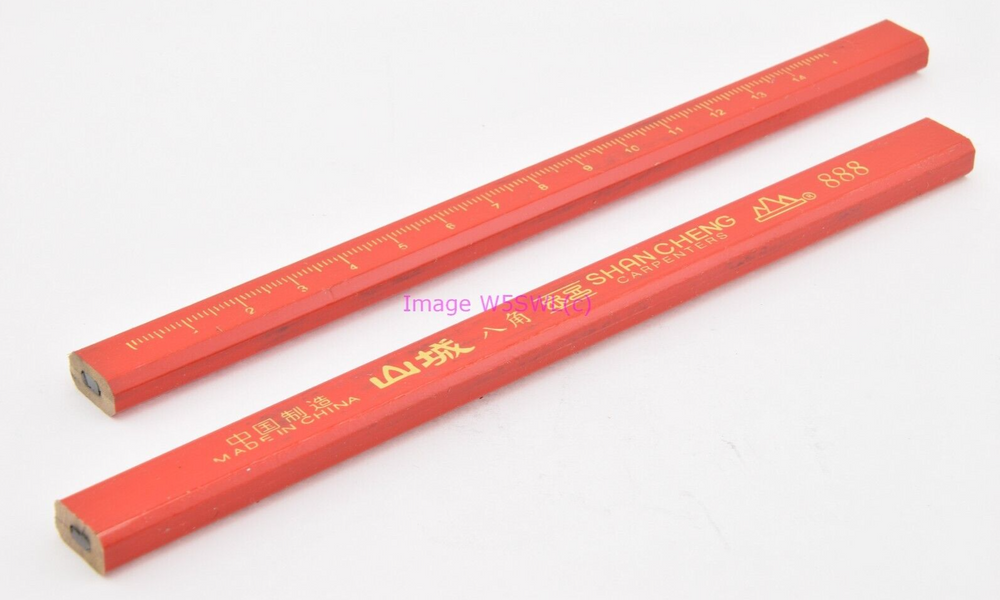 Carpenters Pencil Approximately 7" Long Model 888 - Set of 2 Pencils - Dave's Hobby Shop by W5SWL