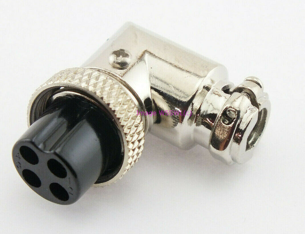 Microphone Mic Plug 4 Pin Female Right Angle - Dave's Hobby Shop by W5SWL