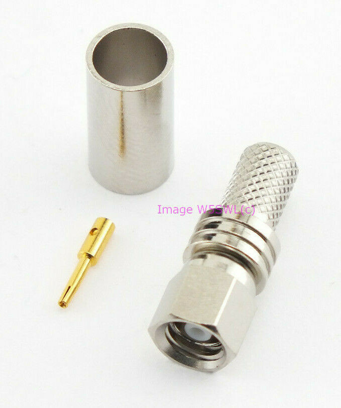 W5SWL Brand SMC Plug Crimp Connector for RG-58 LMR-195 - Dave's Hobby Shop by W5SWL