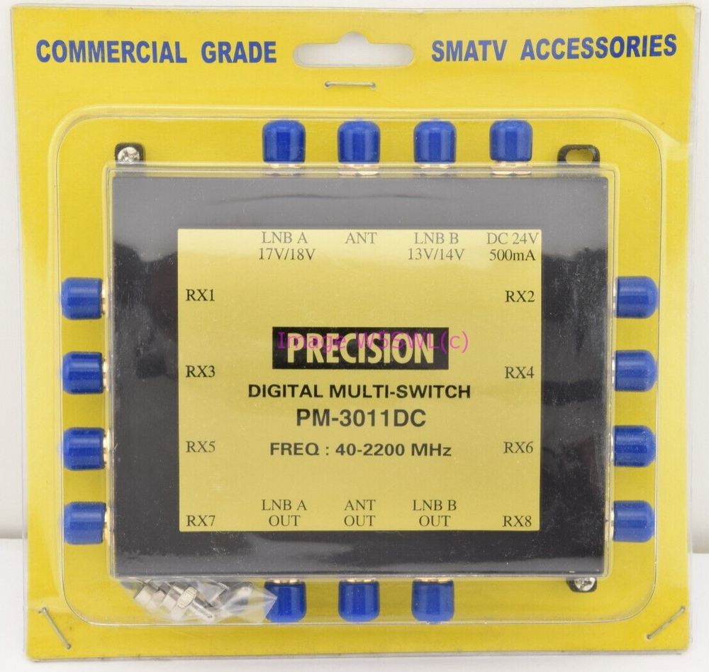 Precision (Microyal) Digital Multi-Switch 3x8x3 (3 In - 8 Receivers - 3 Out) NOS - Dave's Hobby Shop by W5SWL