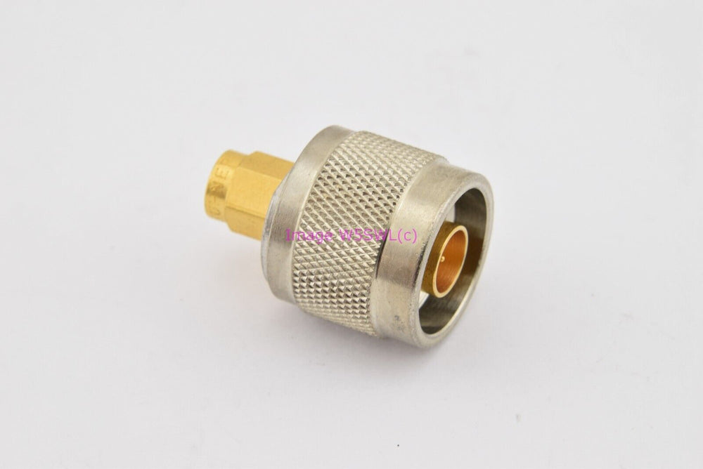 Huber Suhner N Male to SMA Male RF Connector Adapter (bin75) - Dave's Hobby Shop by W5SWL