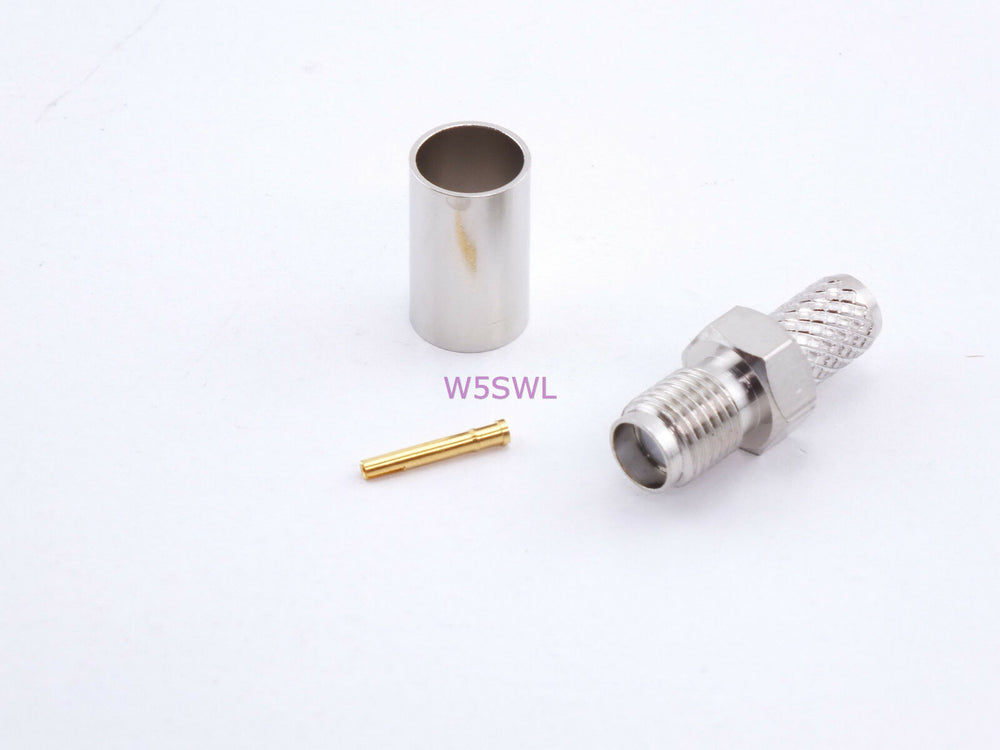 AUTOTEK OPEK SMA Female RG-59 Crimp Connector 2-Pack - Dave's Hobby Shop by W5SWL