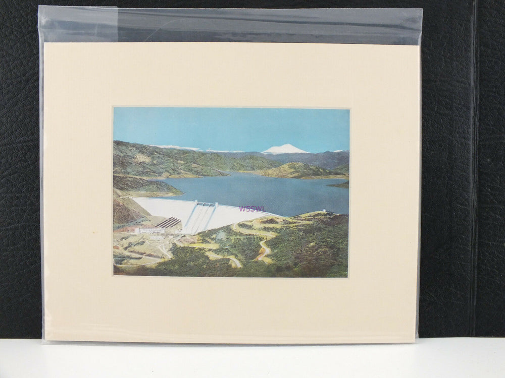 The Great Shasta Dam California Matted Picture - Dave's Hobby Shop by W5SWL