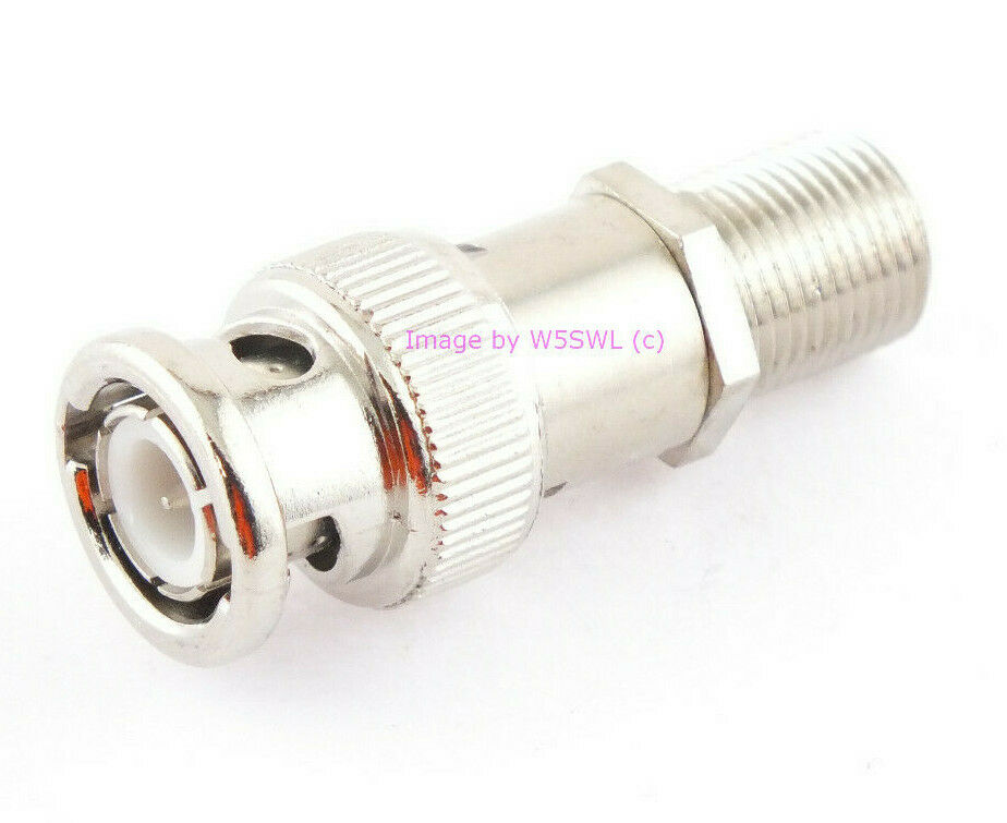 BNC Male to Type F Female Adapter Connector - Dave's Hobby Shop by W5SWL