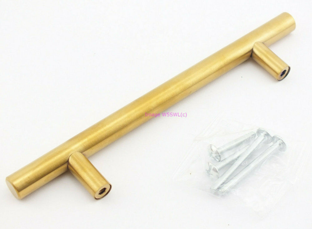 Cabinet Equipment Gear Handles 7" Long Brushed Brass Color - Dave's Hobby Shop by W5SWL