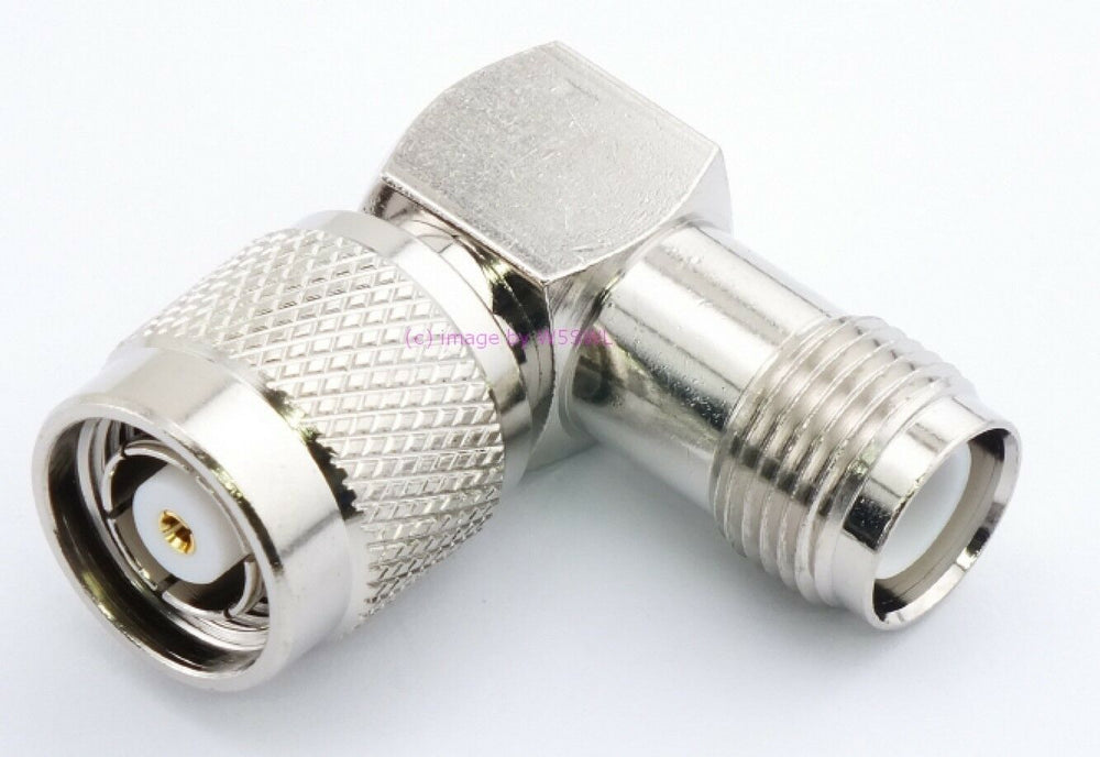W5SWL TNC Male to TNC Female Coax Connector Adapter 90 Deg  Right Angle Reverse Polarity - Dave's Hobby Shop by W5SWL