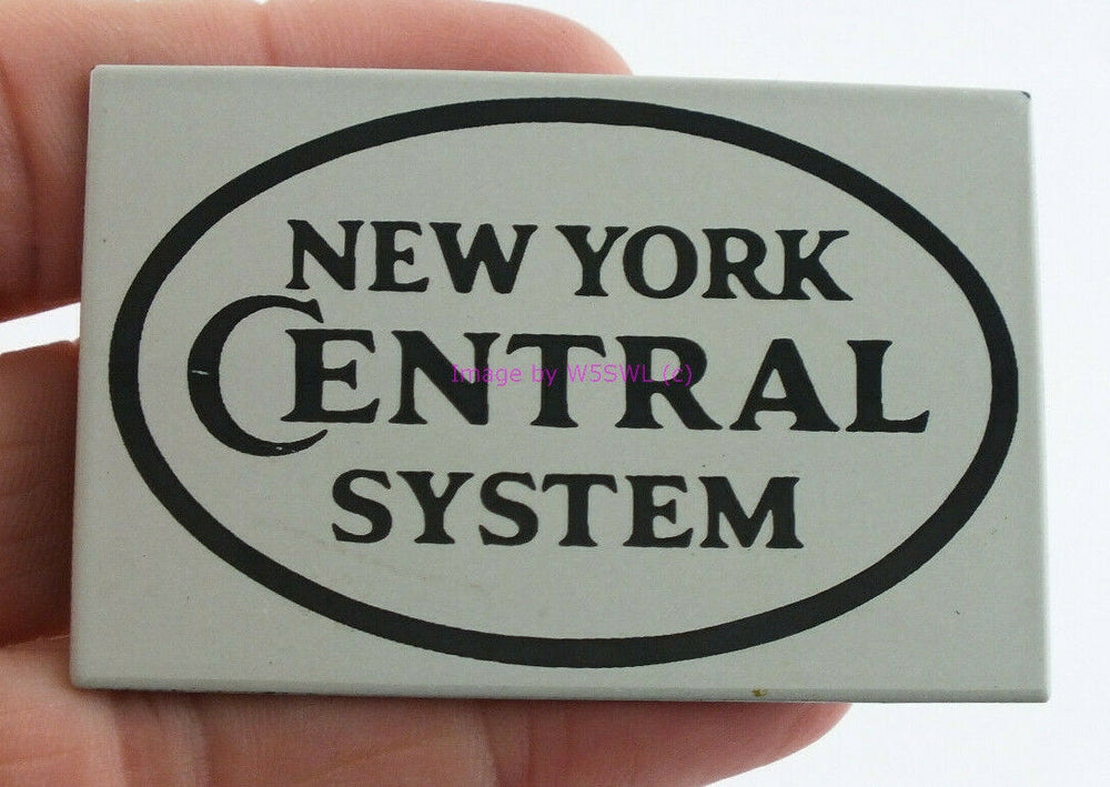New York Central System Ceramic / Metal Magnet Vintage - Dave's Hobby Shop by W5SWL