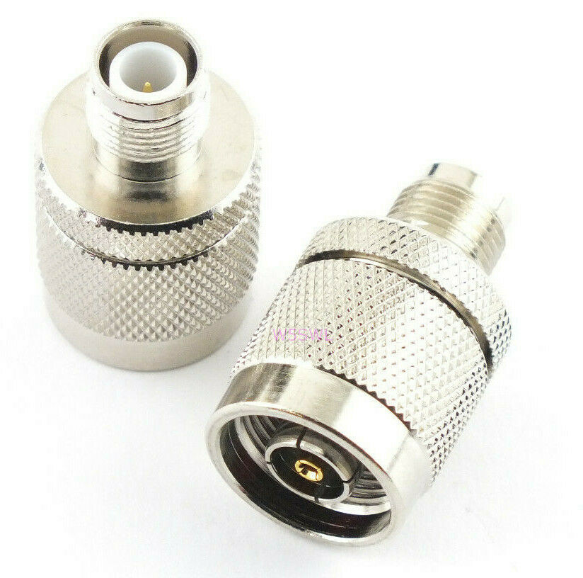 N Male Reverse Polarity to TNC Female Reverse Polarity Connector Adapter - Dave's Hobby Shop by W5SWL