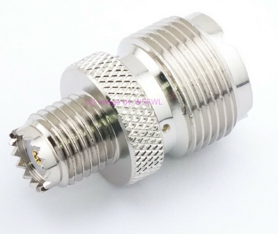 W5SWL Brand Mini-UHF Female to UHF Female Coax Connector Adapter - Dave's Hobby Shop by W5SWL
