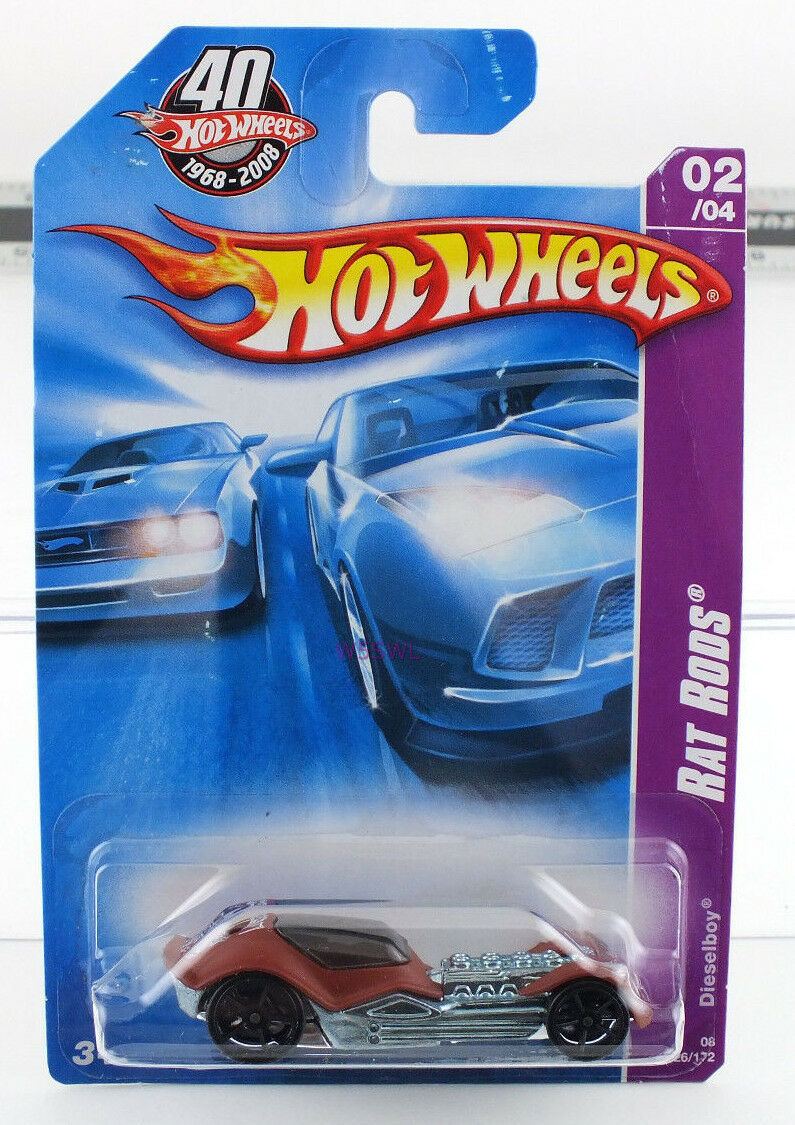Hot Wheels Rat Rods 02/04 Dieselboy MINT CAR FROM CASE - Dave's Hobby Shop by W5SWL