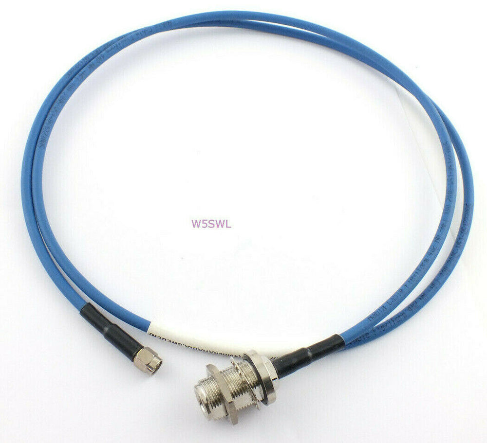 Habia Cable Flexiform 402 NM N Female to SMA Male 45" LOW PIM Jumper - Dave's Hobby Shop by W5SWL