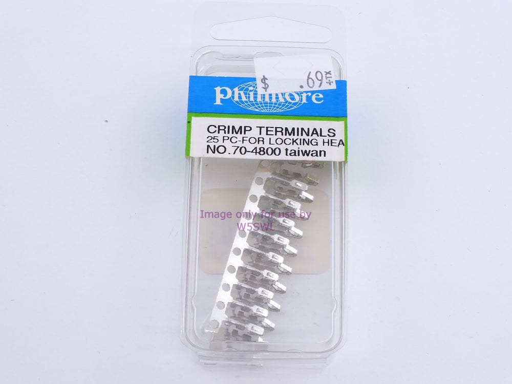 Philmore 70-4800 Crimp Terminals 25Pc-For Locking Head (bin111) - Dave's Hobby Shop by W5SWL
