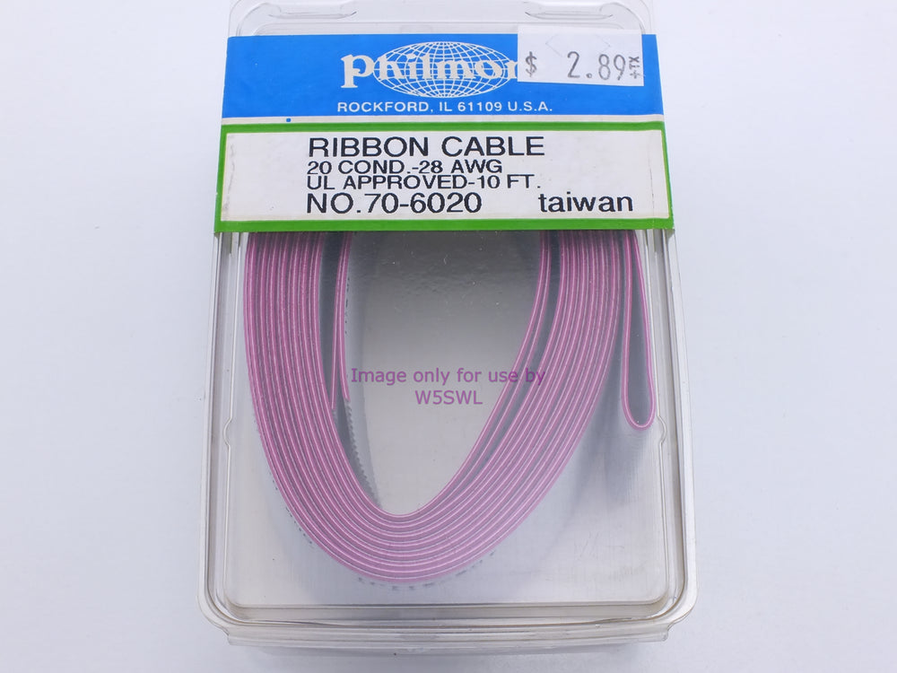 Philmore 70-6020 Ribbon Cable 20 Conductor-28AWG U.L. Approved-10Ft (bin37) - Dave's Hobby Shop by W5SWL