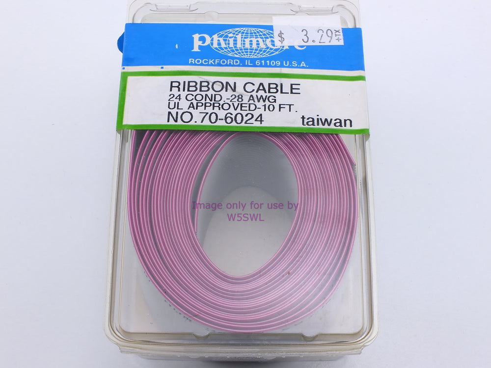 Philmore 70-6024 Ribbon Cable 24 Conductor-28AWG U.L. Approved-10Ft (bin37) - Dave's Hobby Shop by W5SWL