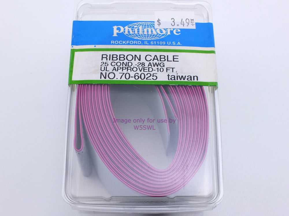 Philmore 70-6025 Ribbon Cable 25 Conductor-28AWG U.L. Approved-10Ft (bin37) - Dave's Hobby Shop by W5SWL
