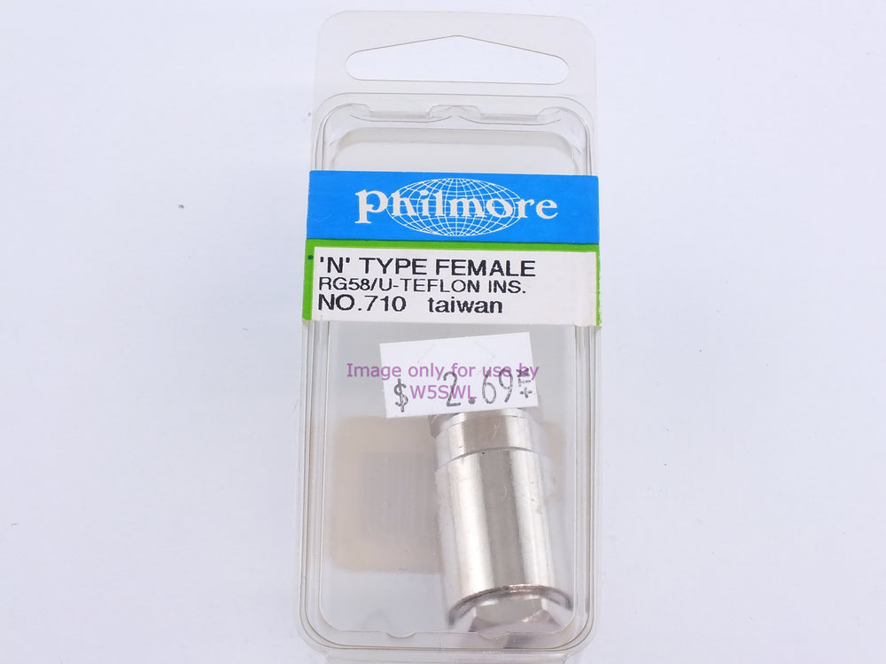 Philmore 710 N Type Female RG58/U Teflon Ins (Bin86) - Dave's Hobby Shop by W5SWL