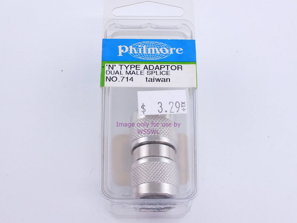 Philmore 714 N Type Adaptor Dual Male Splice (bin106) - Dave's Hobby Shop by W5SWL