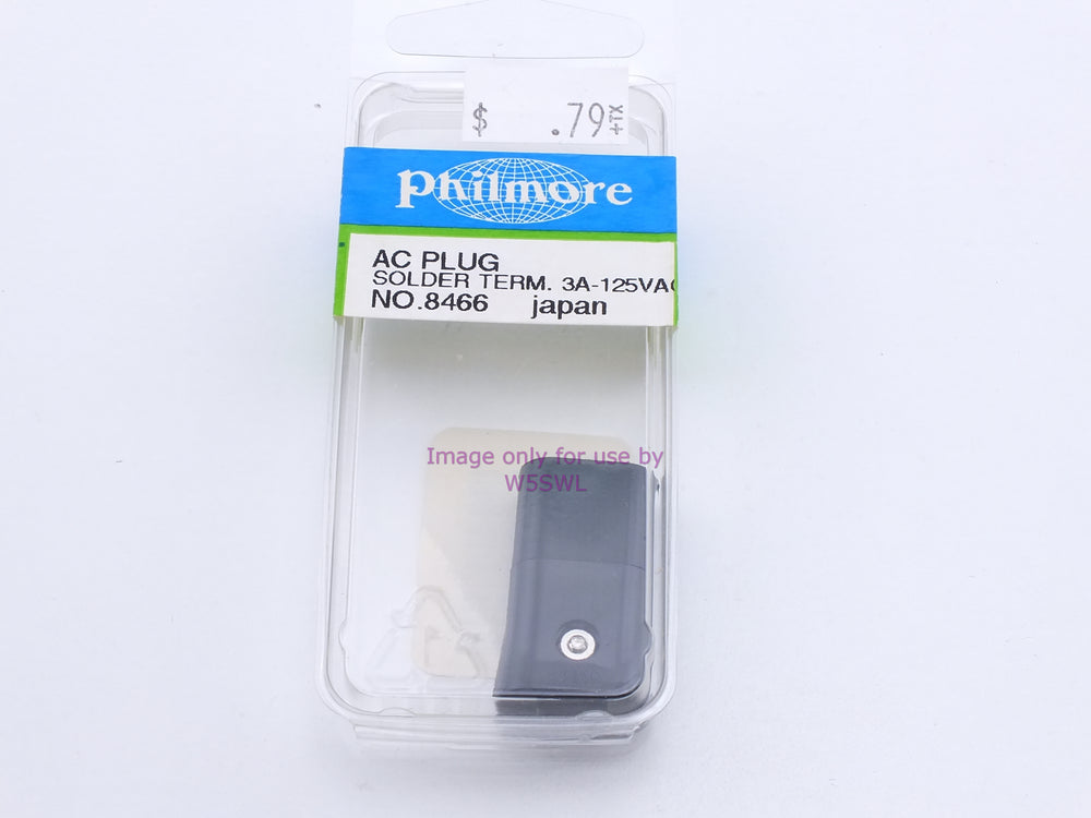 Philmore 8466 AC Plug Solder Term 3A 125VAC (bin5) - Dave's Hobby Shop by W5SWL