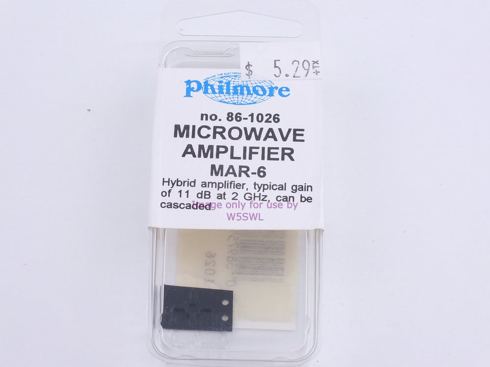 Philmore 86-1026 Microwave Amplifier MAR-6 (bin81) - Dave's Hobby Shop by W5SWL