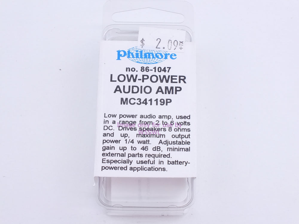 Philmore 86-1047 Low-Power Audio AMP MC34119P (bin67) - Dave's Hobby Shop by W5SWL