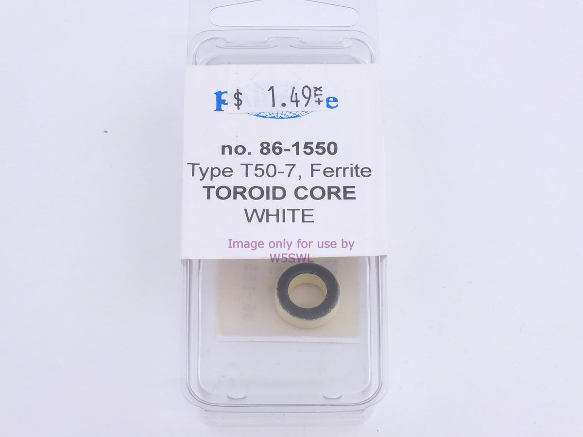 Philmore 86-1550 Type T50-7, Ferrite Toroid Core White (bin83) - Dave's Hobby Shop by W5SWL