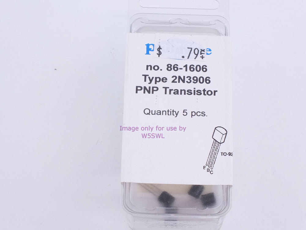 Philmore 86-1606 Type 2N3906 PNP Transistor (bin83) - Dave's Hobby Shop by W5SWL