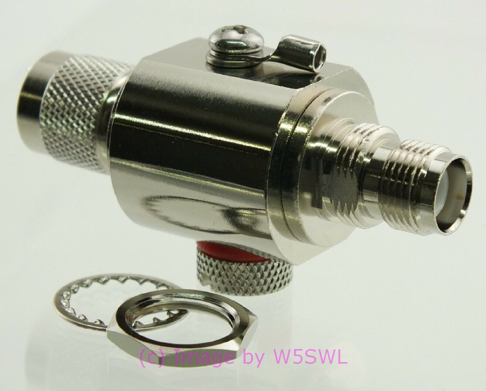 W5SWL Brand Surge EMP Protector Lightning Arrester Gas Tube RP TNC Male Female 6GHz - Dave's Hobby Shop by W5SWL