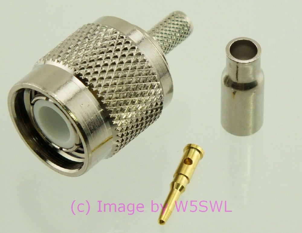 W5SWL TNC Male Coax Connector Crimp RG-174 LMR-100 2-PACK - Dave's Hobby Shop by W5SWL