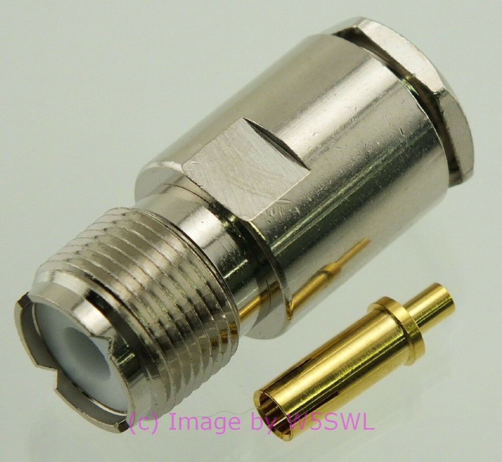 W5SWL UHF Female Coax Connector RG-58 Clamp - Dave's Hobby Shop by W5SWL
