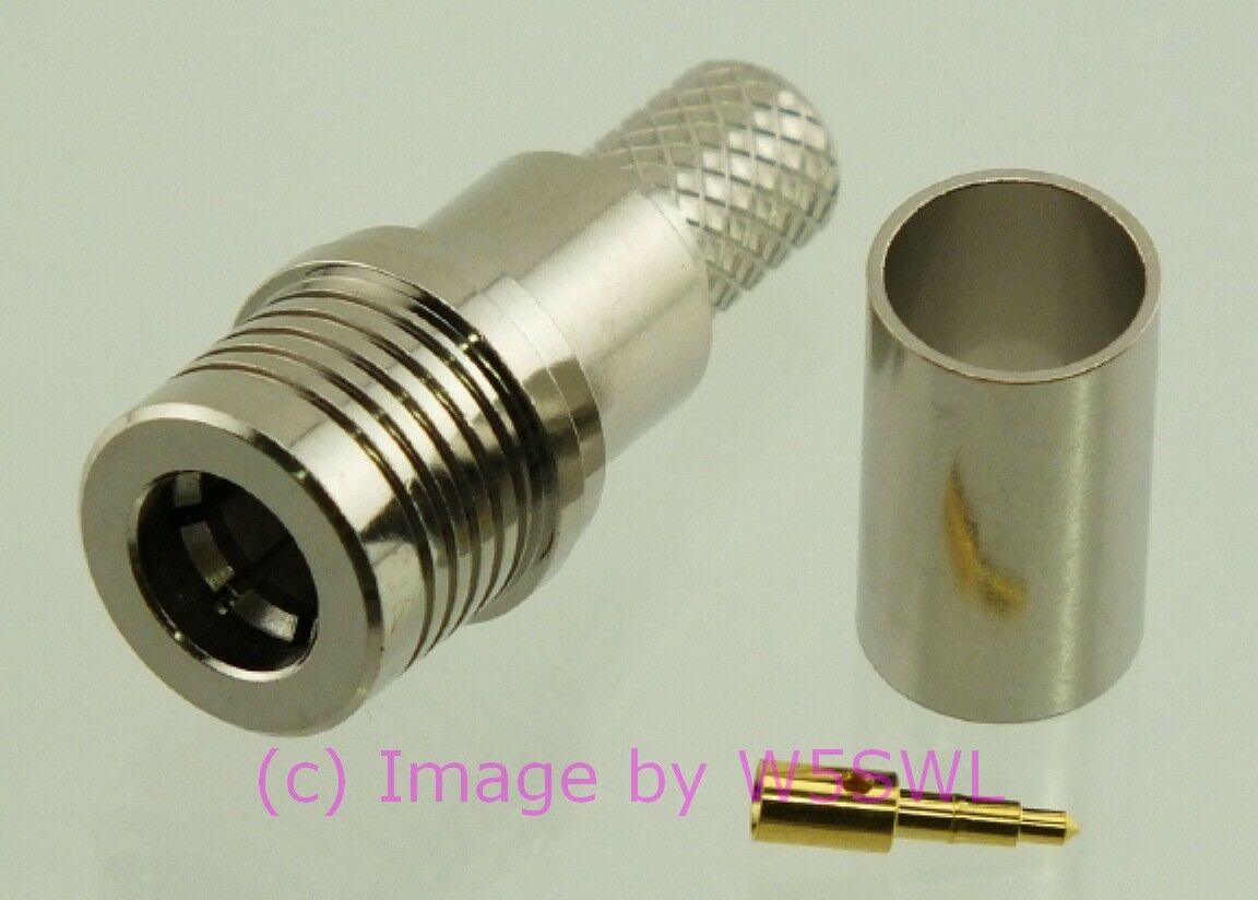 W5SWL QMA Male Coax Connector Crimp LMR-240 RG-8X 2-Pack - Dave's Hobby Shop by W5SWL