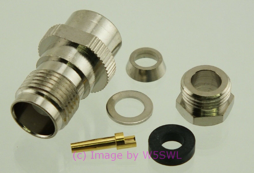 W5SWL TNC Female Coax Connector Clamp for RG-58 2-Pack - Dave's Hobby Shop by W5SWL