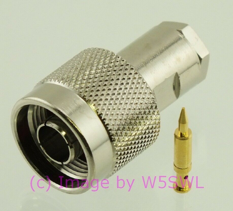 W5SWL N Male Coax Connector RG-58/U 2-Pack - Dave's Hobby Shop by W5SWL