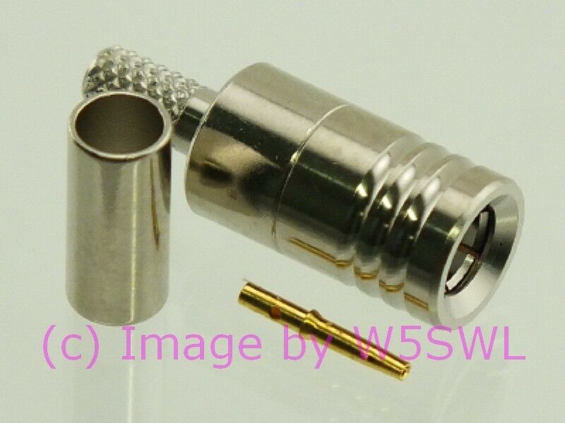 W5SWL SMB Plug Coax Connector Teflon/Gold Crimp RG-174 LMR-100 - Dave's Hobby Shop by W5SWL