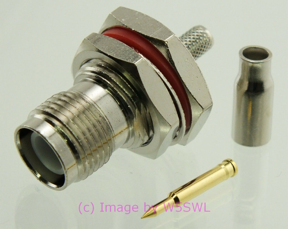 W5SWL Brand TNC Reverse Polarity Female Connector Chassis Crimp RG-174 LMR-100 - Dave's Hobby Shop by W5SWL