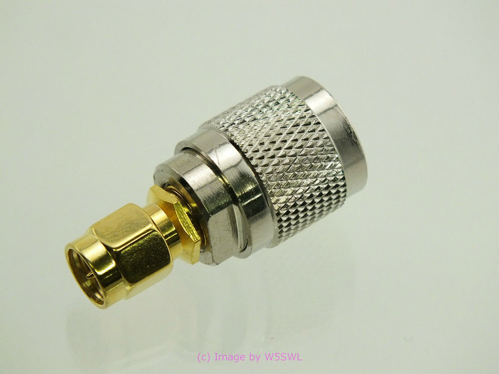 W5SWL Brand TNC Male Reverse Polarity to SMA Male Coax Connector Adapter - Dave's Hobby Shop by W5SWL