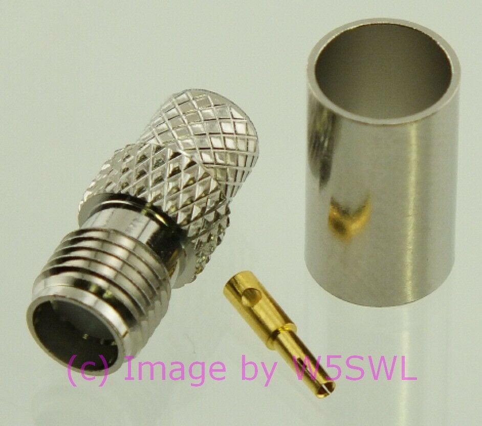 W5SWL Brand SMA Female Coax Connector Crimp LMR-240 RG-8X 2-Pack - Dave's Hobby Shop by W5SWL