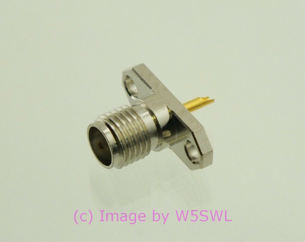 W5SWL SMA Female Coax Connector Chassis Panel Teflon Insulator - Dave's Hobby Shop by W5SWL