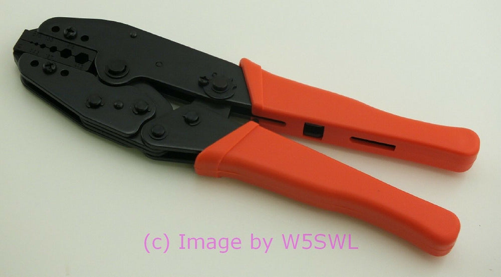 W5SWL Brand Crimp Tool Ratcheting HD Pro Quality RG-58 59 8X LMR240/100 - Dave's Hobby Shop by W5SWL