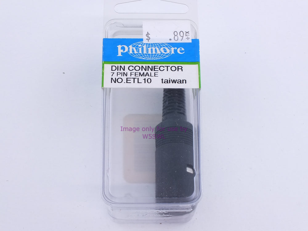 Philmore ETL10 DIN Connector 7 Pin Female (bin110) - Dave's Hobby Shop by W5SWL