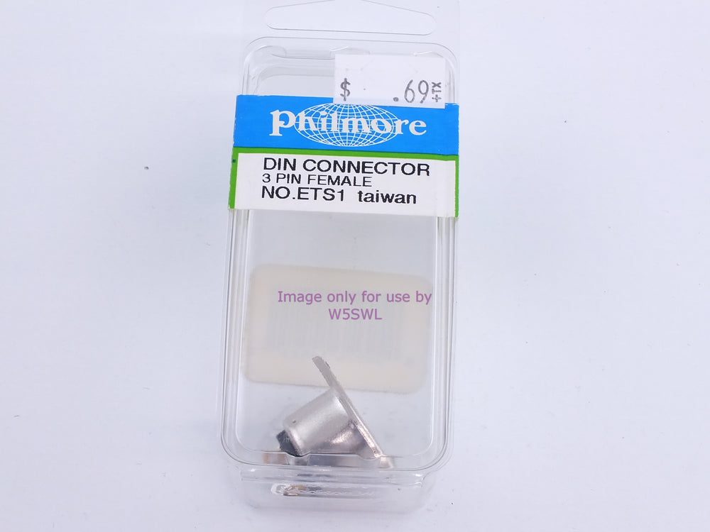 Philmore ETS1 DIN Connector 3 Pin Female (bin110) - Dave's Hobby Shop by W5SWL