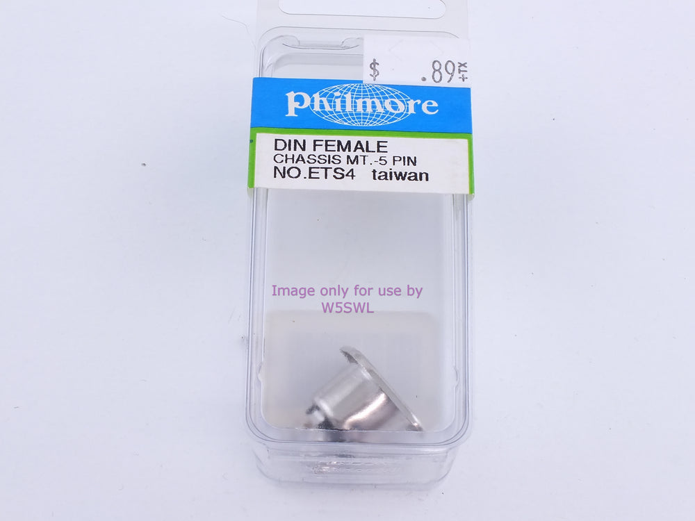 Philmore ETS4 DIN Female Chassis Mount-5 Pin (bin110) - Dave's Hobby Shop by W5SWL