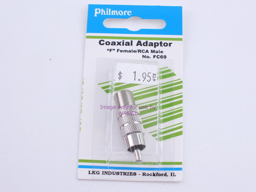 Philmore FC69 Coaxial Adaptor "F" Female/RCA Male (bin103) - Dave's Hobby Shop by W5SWL