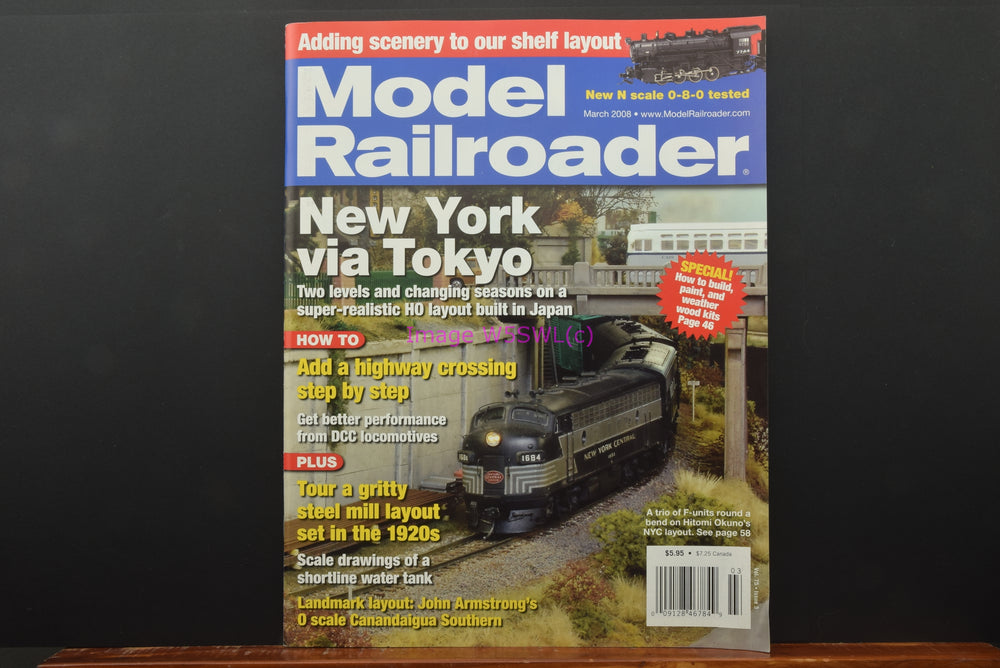 Model Railroader Magazine March 2008 Unread From Dealer Stock - Dave's Hobby Shop by W5SWL
