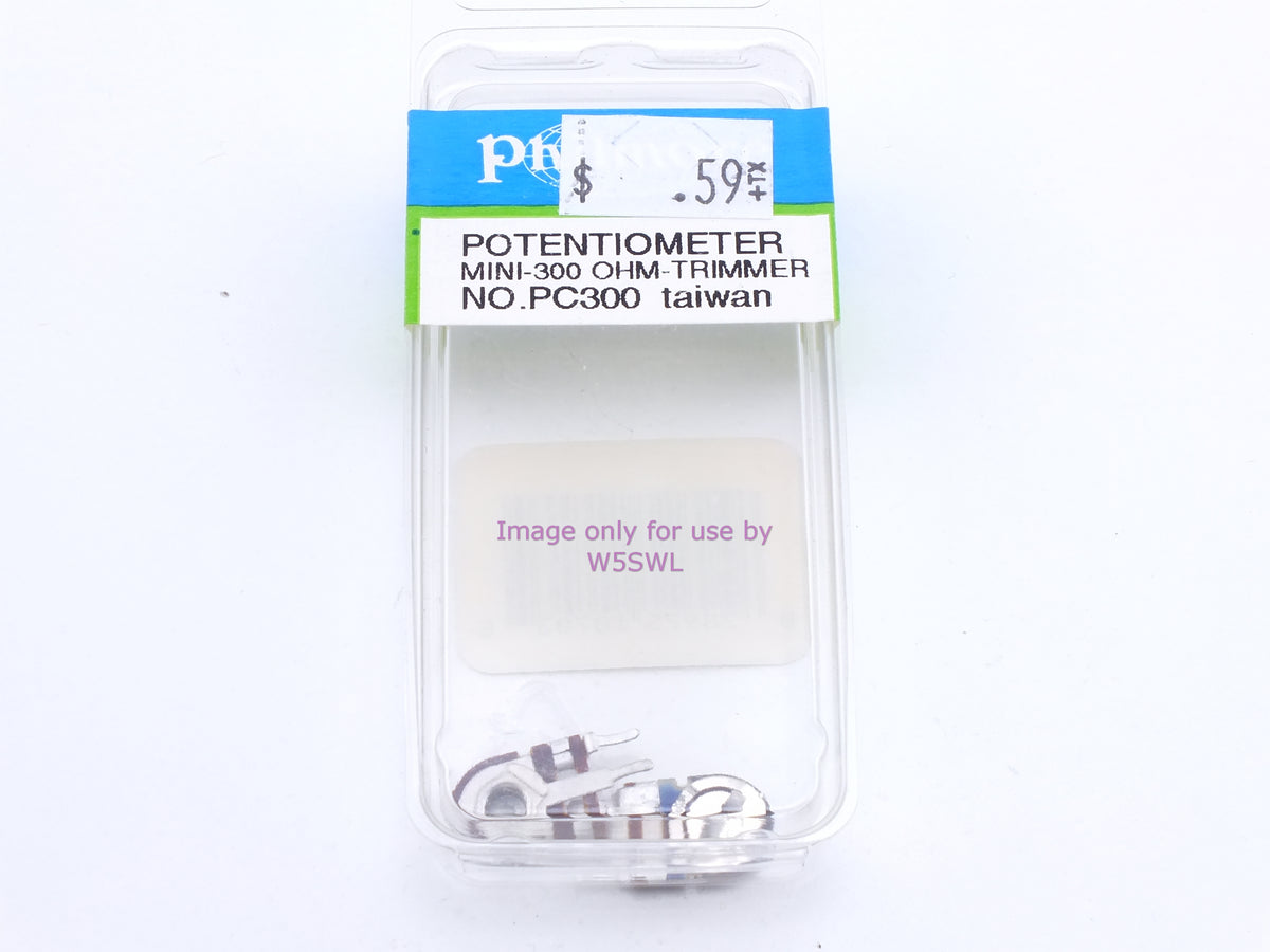 Philmore PC300 Potentiometer Mini-300 Ohm-Trimmer (bin72) - Dave's Hobby Shop by W5SWL